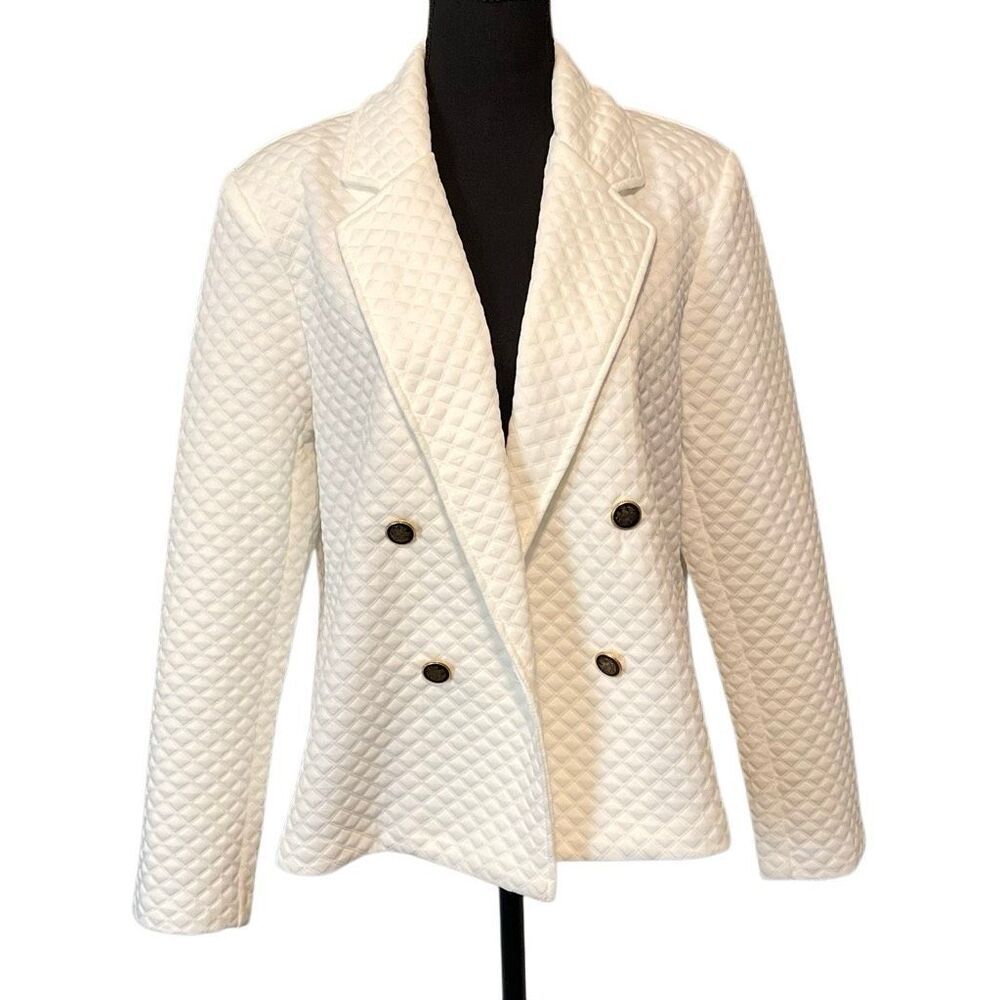 SOHO Apparel Ltd. Women’s L/S Waffled Double Breast Coat/Jacket - Picture 1 of 10